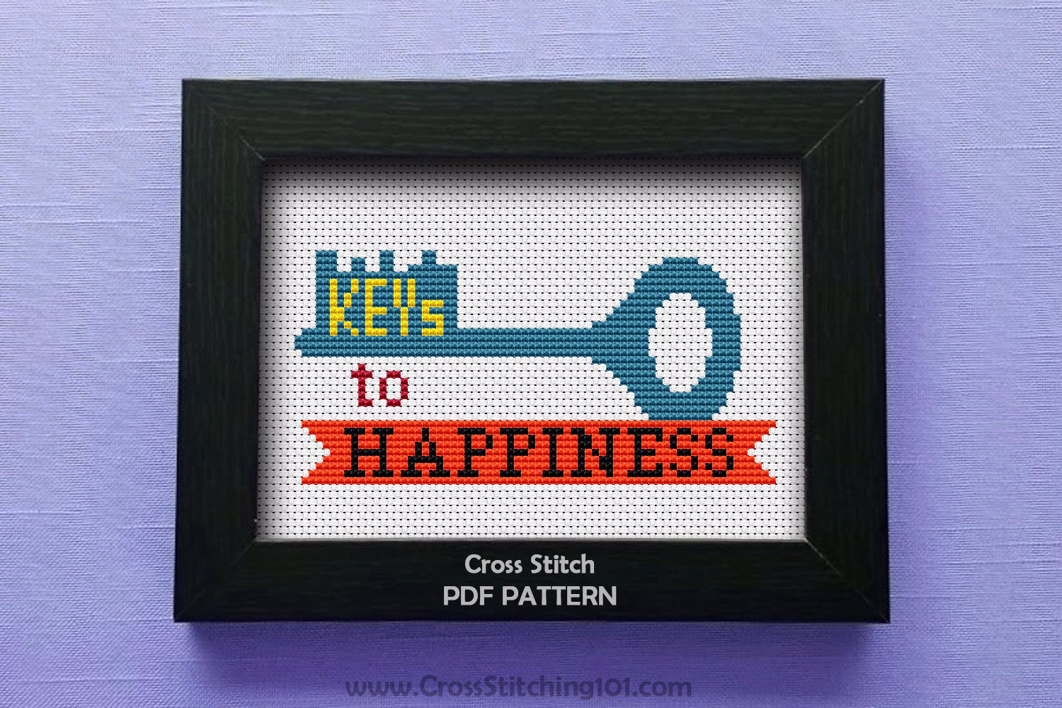 Keys To Happiness CrossStitch Pattern