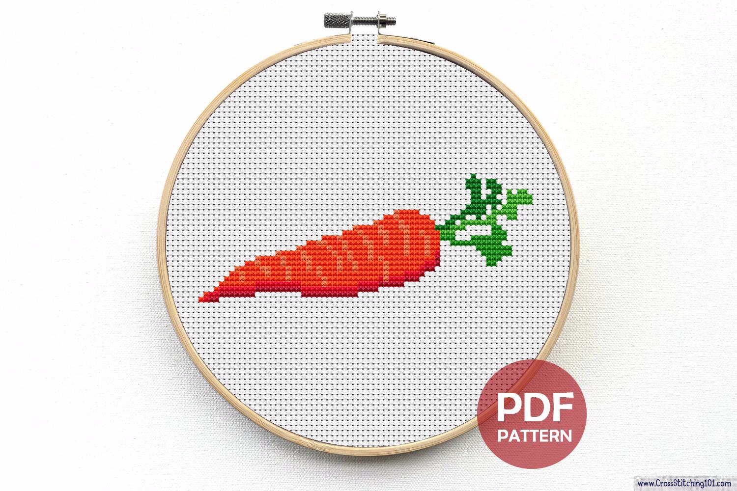 Carrot Cross Stitch PDF