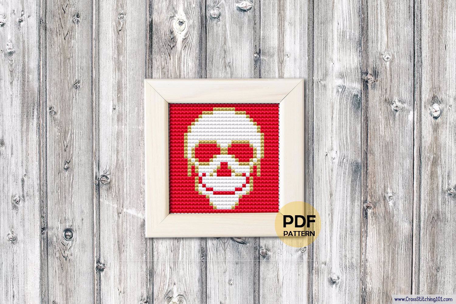 Skull Cross Stitch PDF