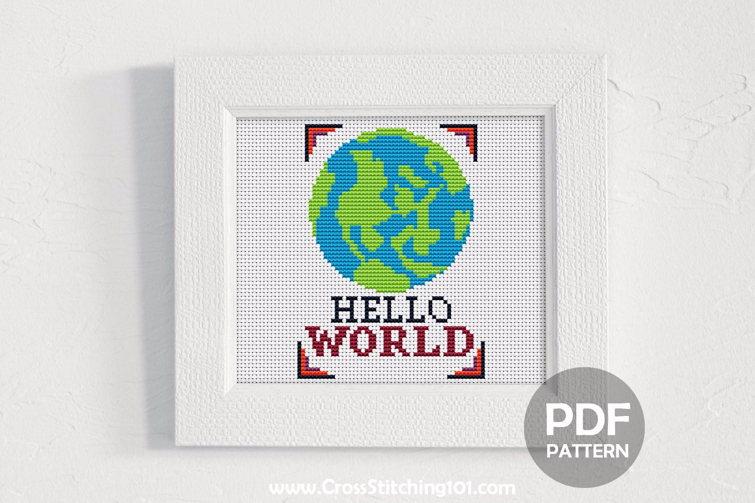 Hello World CrossStitch Design