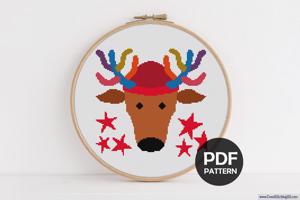 X-Mas Deer CrossStitch Chart