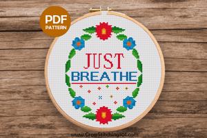 Just Breathe CrossStitch Pattern