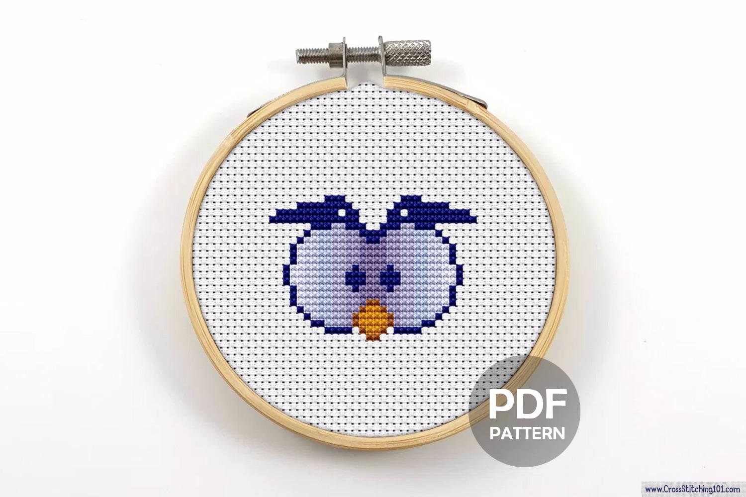 Cartoon Owl CrossStitch Chart