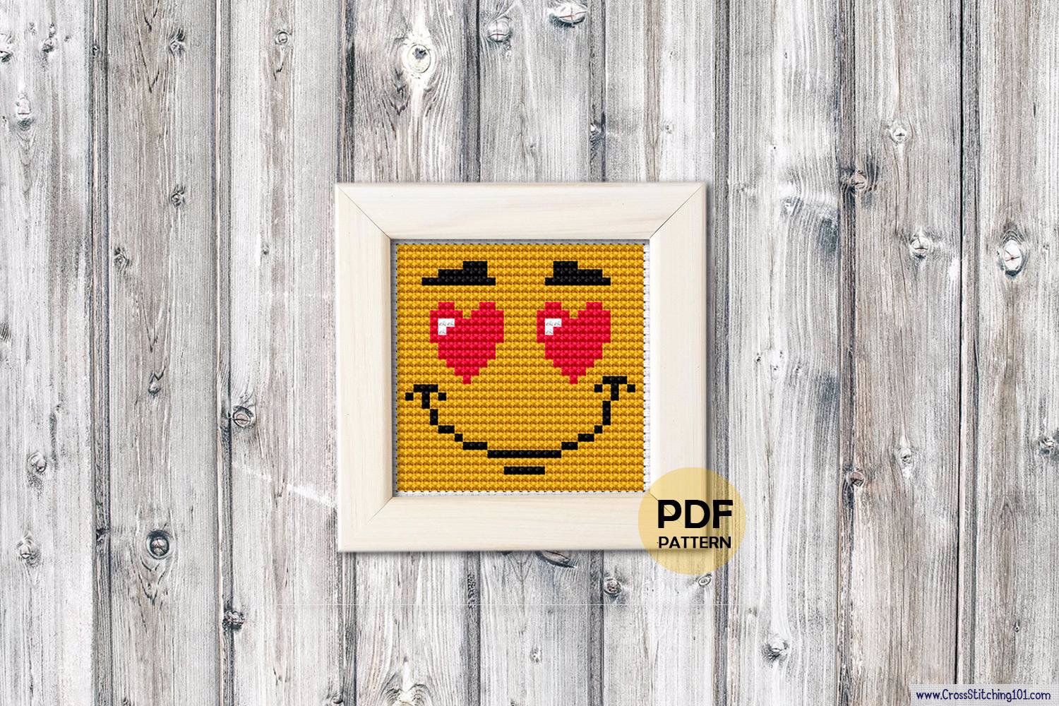 Emoji Cross Stitch Pattern