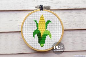 Sweet Corn Cross Stitch Pattern