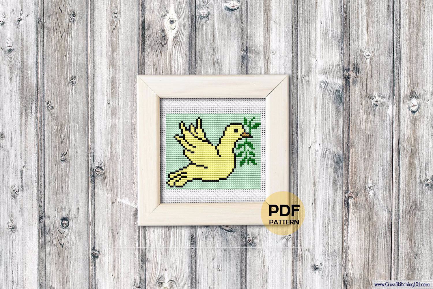 Pigeon Cross Stitch Design