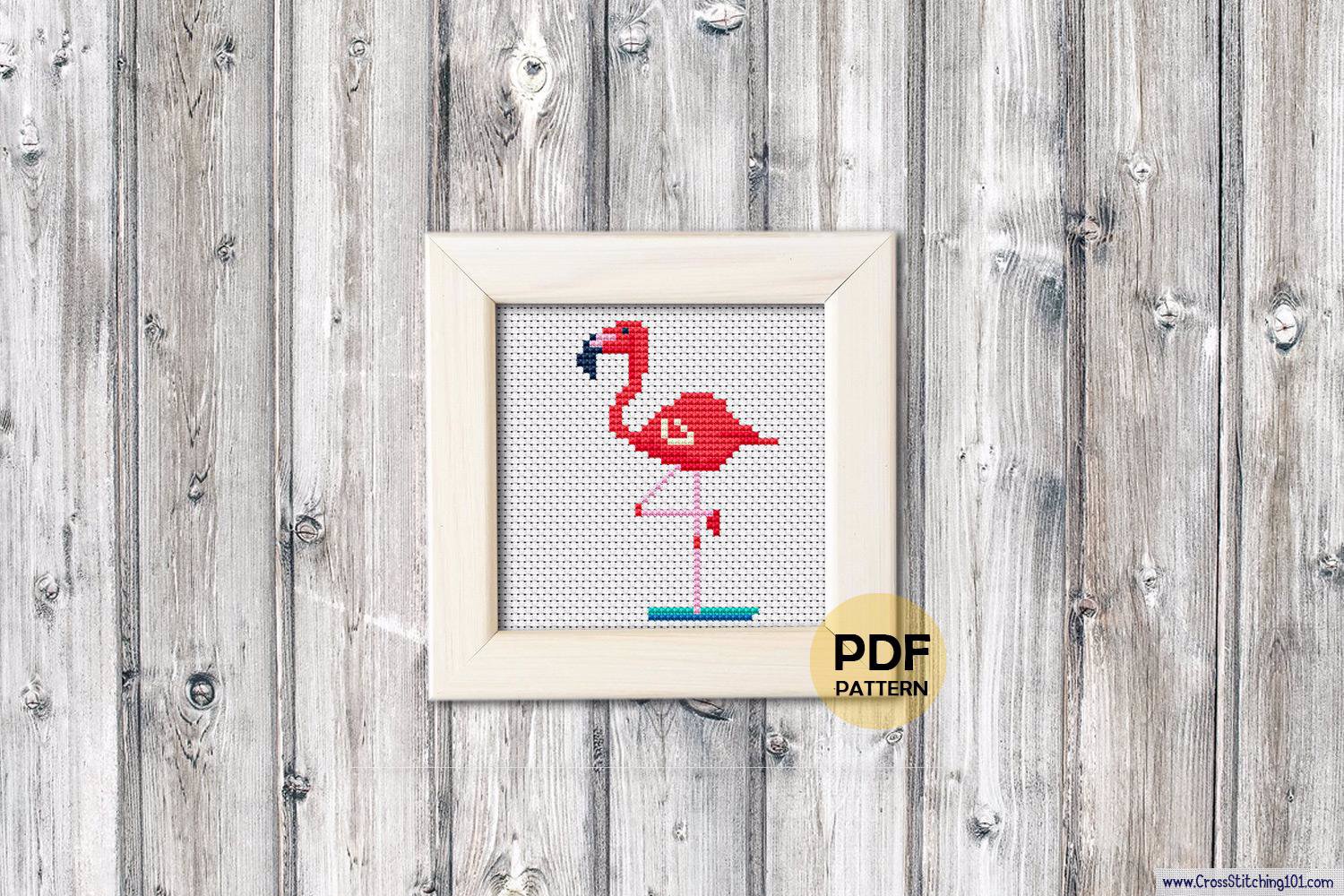 Flamingo Cross Stitch Pattern