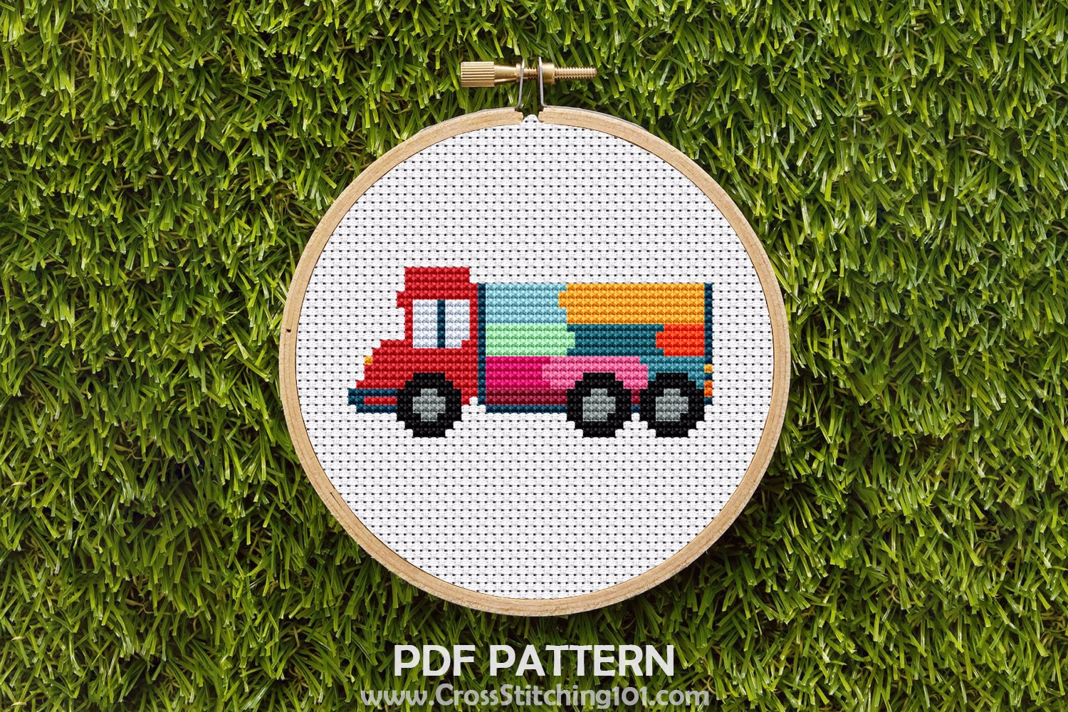 Colorful Truck CrossStitch Pattern