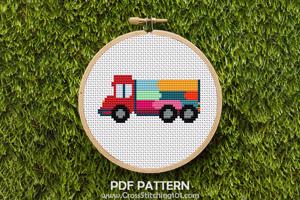 Colorful Truck CrossStitch Pattern