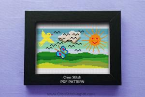 Morning Glory CrossStitch Design