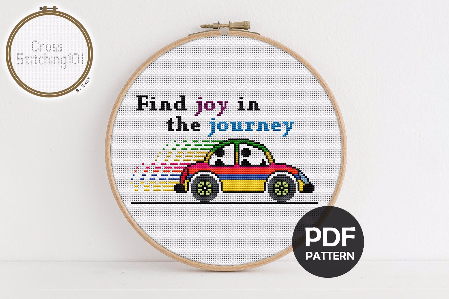 Find Joy In The Journey Cross Stitch Chart