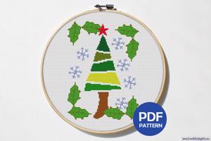 X-Mas Tree Cross Stitch Pattern