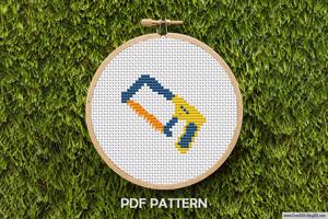 Hacksaw Cross Stitch PDF