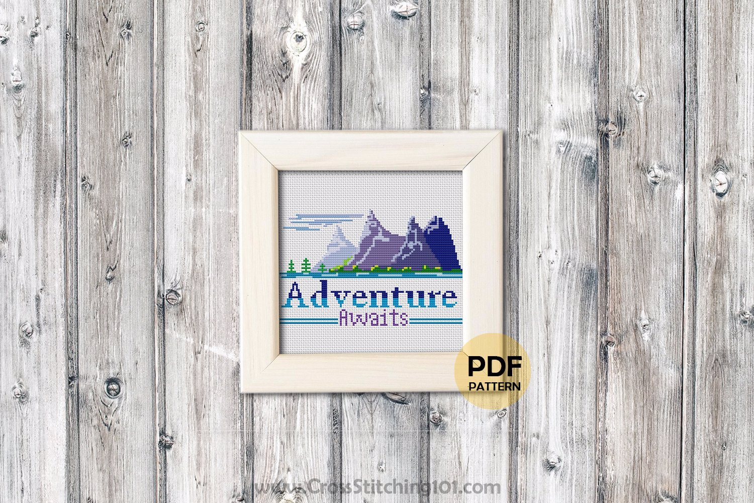 Adventure Awaits Cross Stitch Pattern