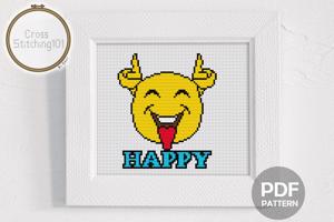 Happy CrossStitch Pattern