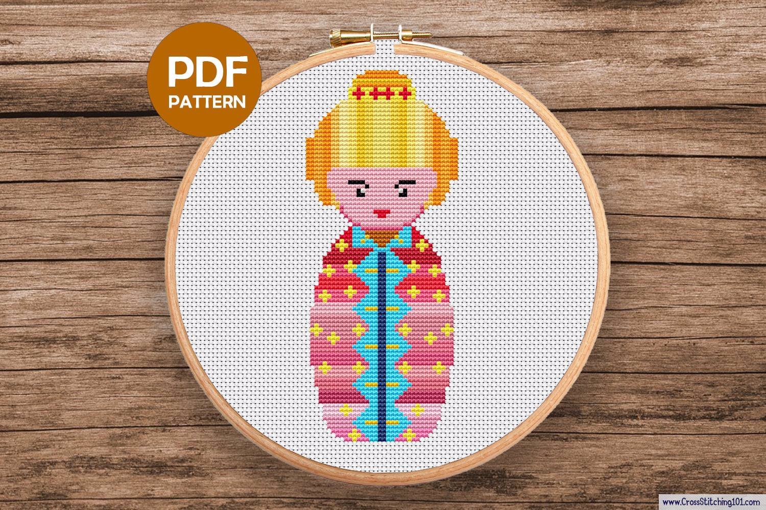 Russian Doll CrossStitch Design