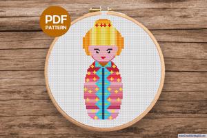 Russian Doll CrossStitch Design