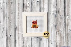 Boxer Dog Cross Stitch Design