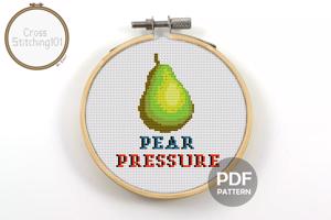 PEAR PRESSURE Cross Stitch Pattern