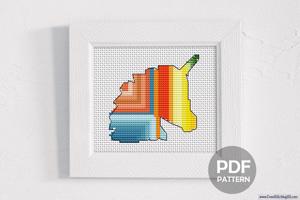 Unicorn Head Design Cross Stitch Design