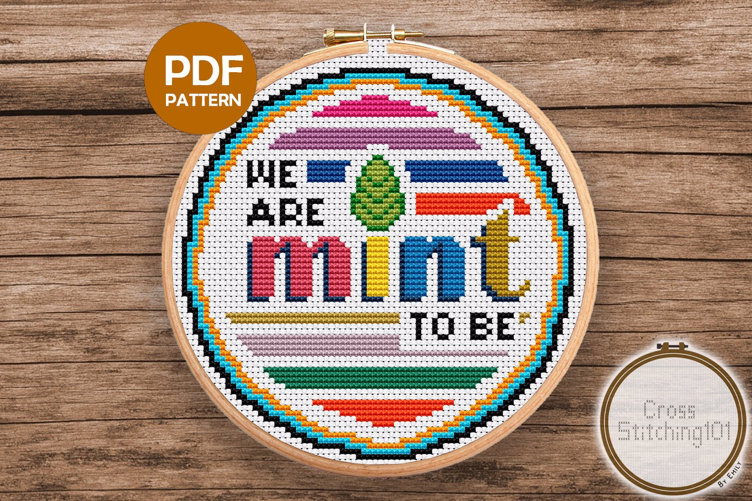 We Are Mint To Be Cross Stitch PDF