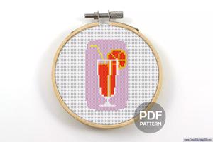 Orange Juice CrossStitch Design