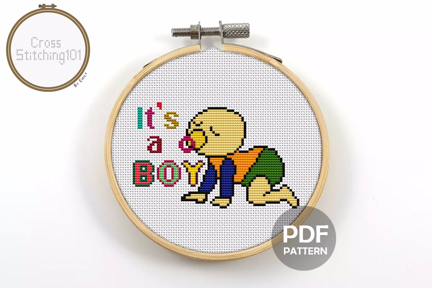 It's a Boy Cross Stitch Chart