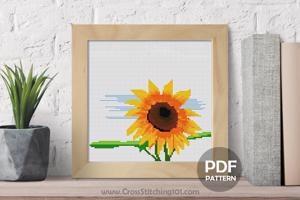 Sunflower Cross Stitch Pattern