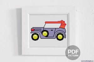 Vintage Car CrossStitch Design