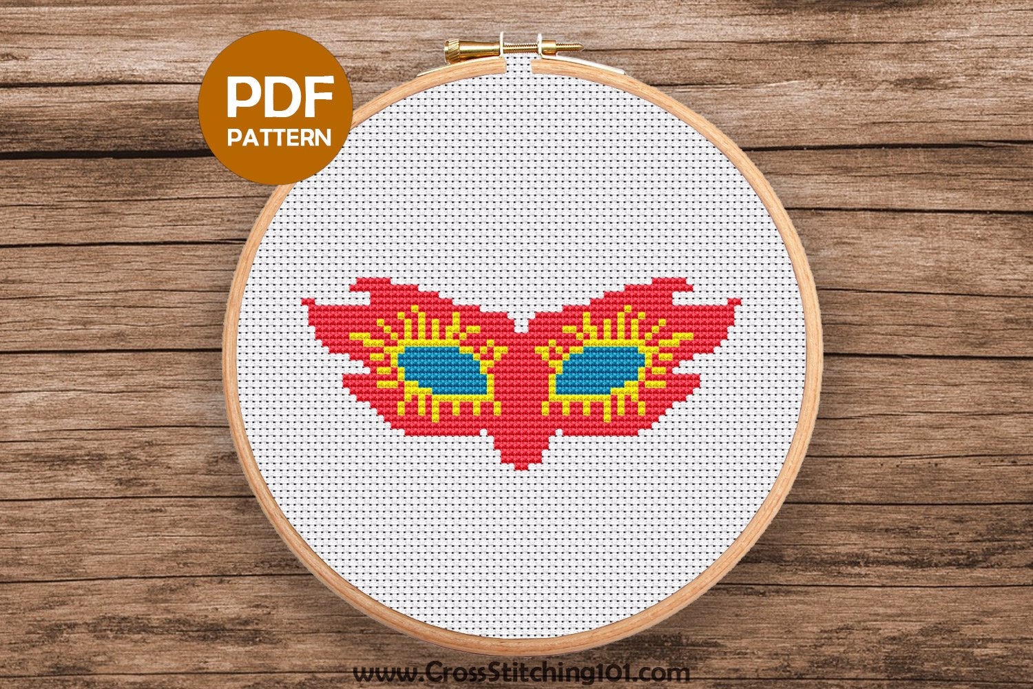 Mask Cross Stitch Design