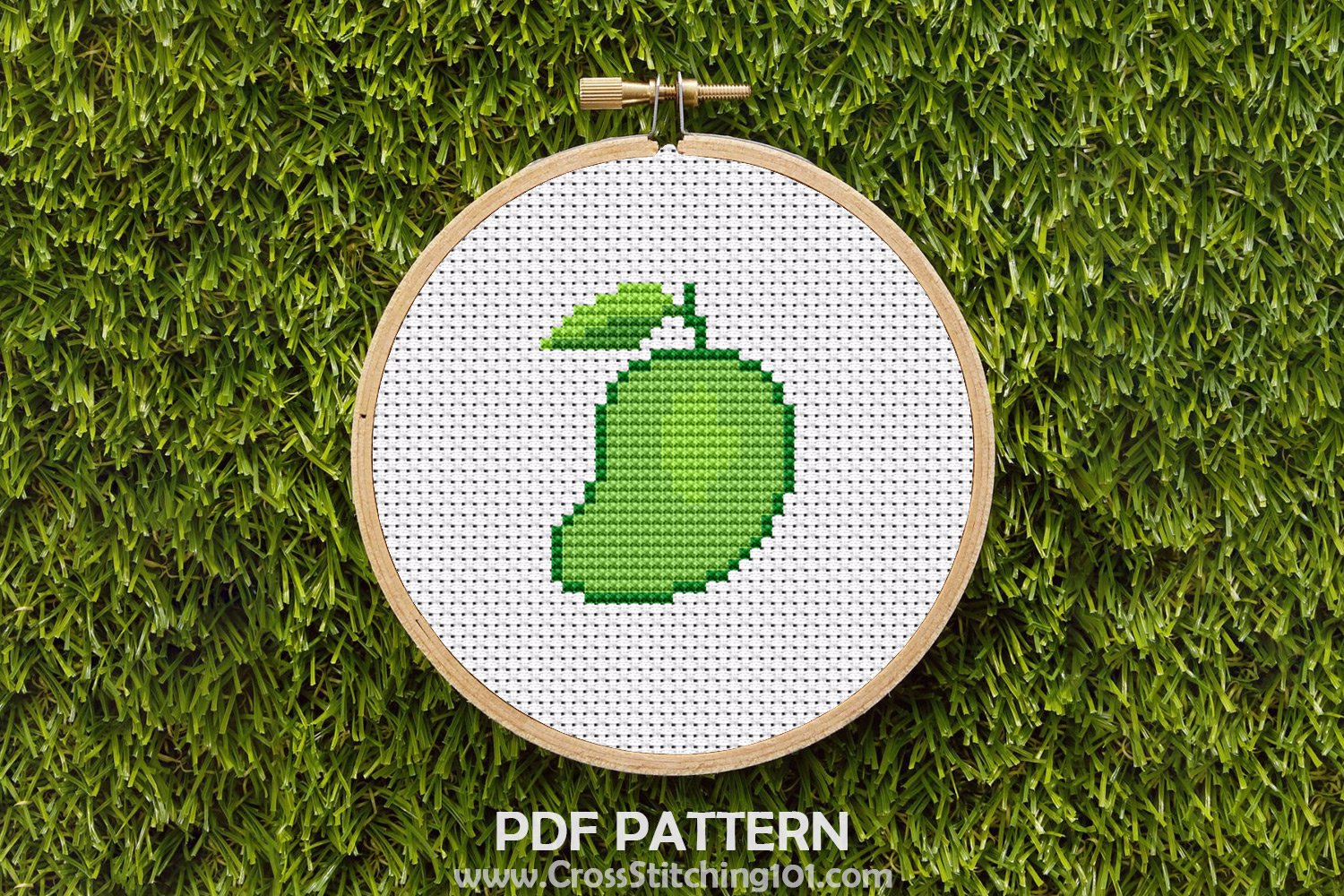 Fresh Mango Cross Stitch Design