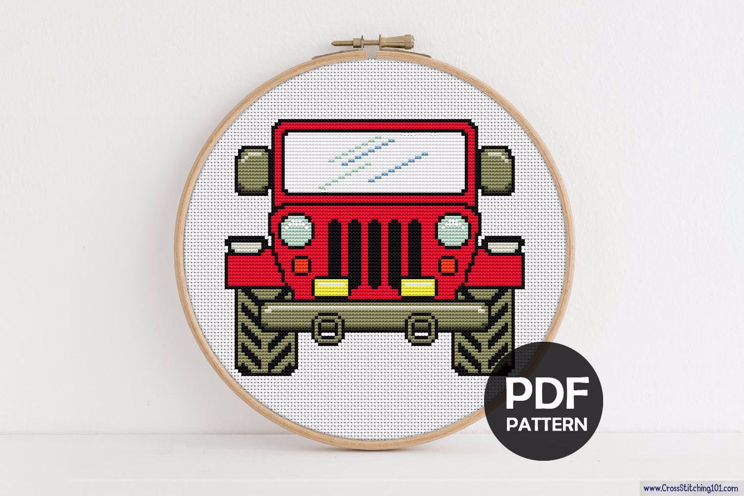 Jeep CrossStitch Design