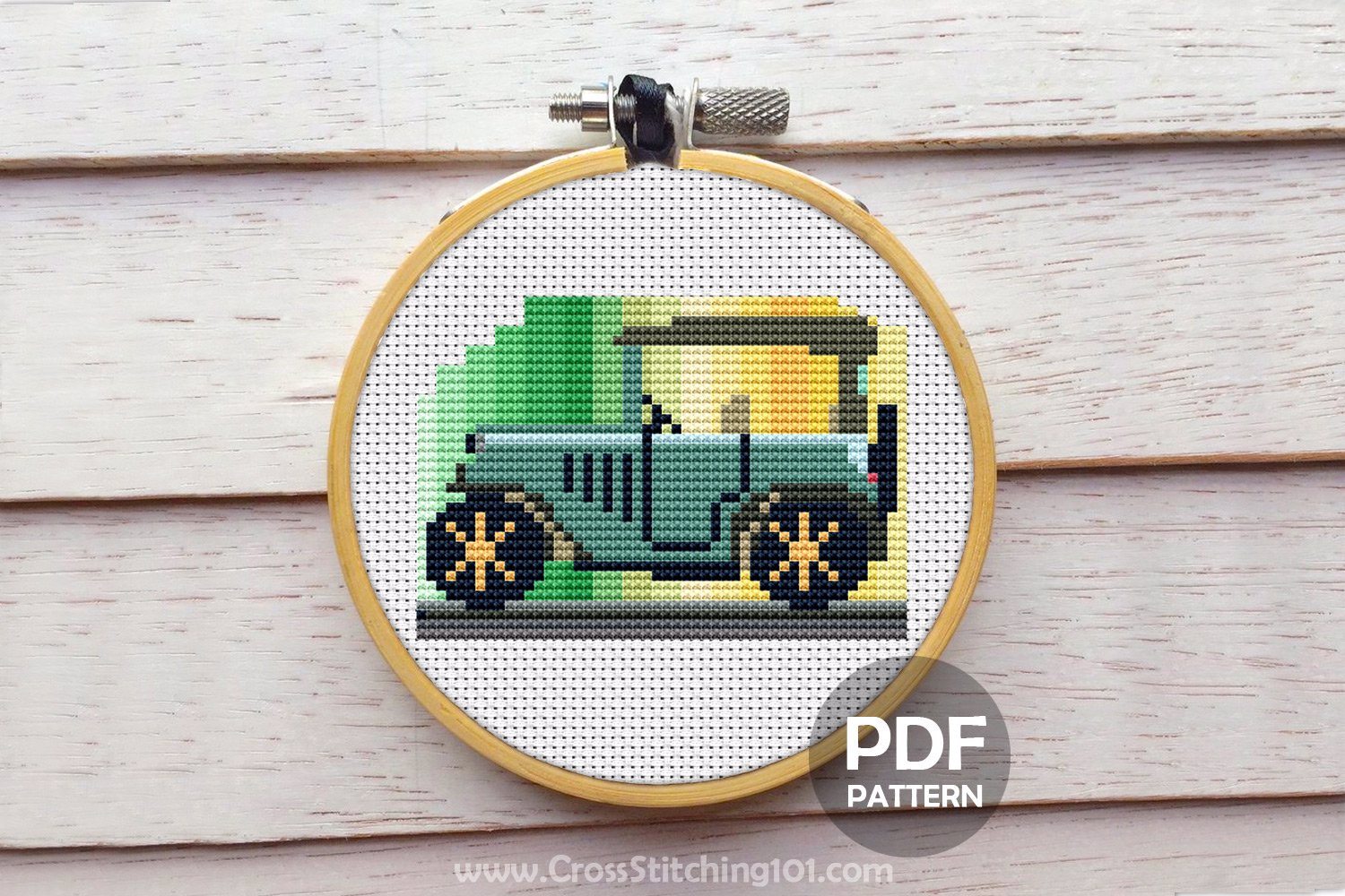 Antique Car CrossStitch Design