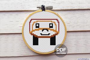 Cartoon Car Cross Stitch Design