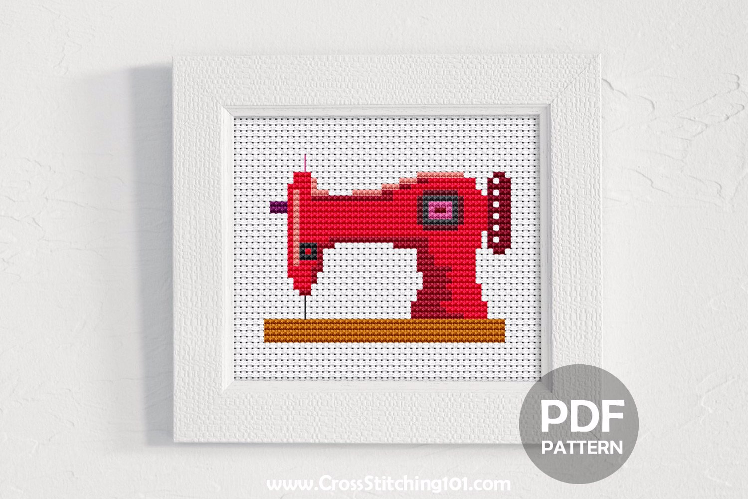 Sewing Machine Cross Stitch Chart