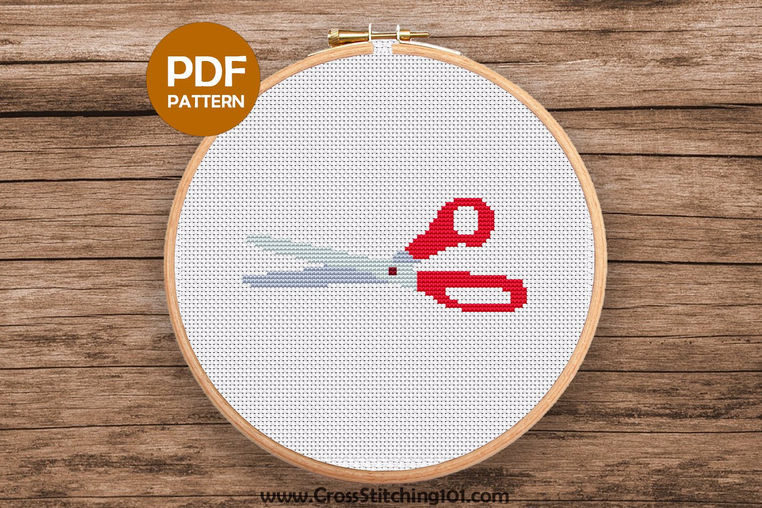 Scissors Cross Stitch Design