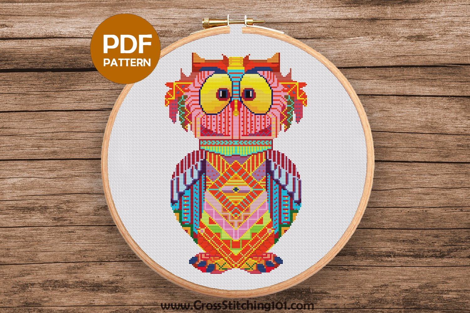 Owl Cross Stitch Chart