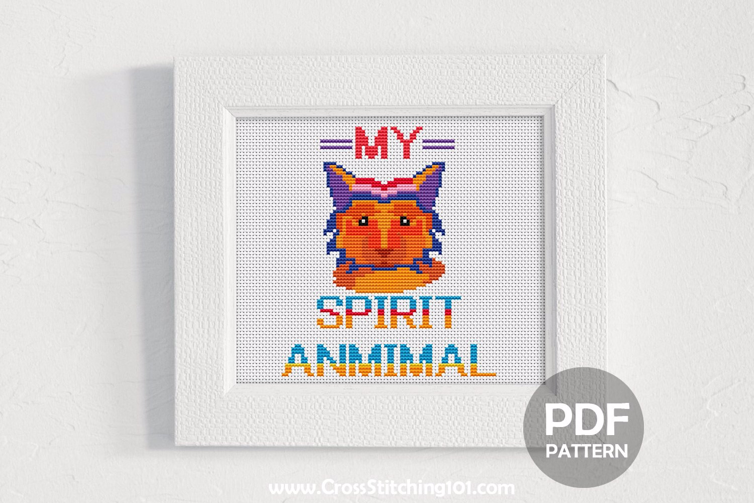 My Spirit Animal Cross Stitch PDF