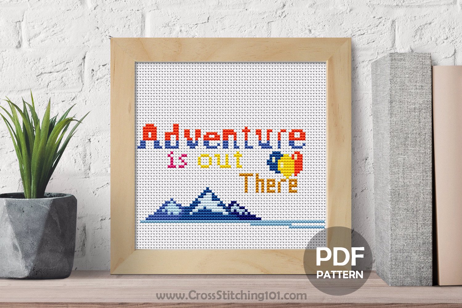 Adventure Is Out There Cross Stitch Pattern