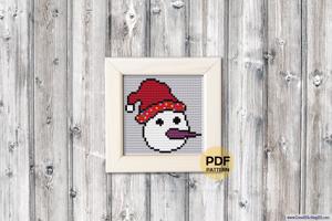 SnowMan Cross Stitch Pattern