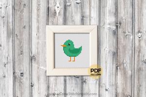 Cartoon Birdie Cross Stitch Pattern