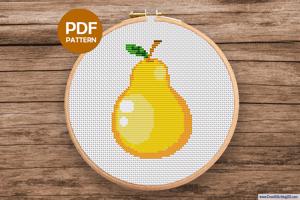 Pear Cross Stitch Pattern