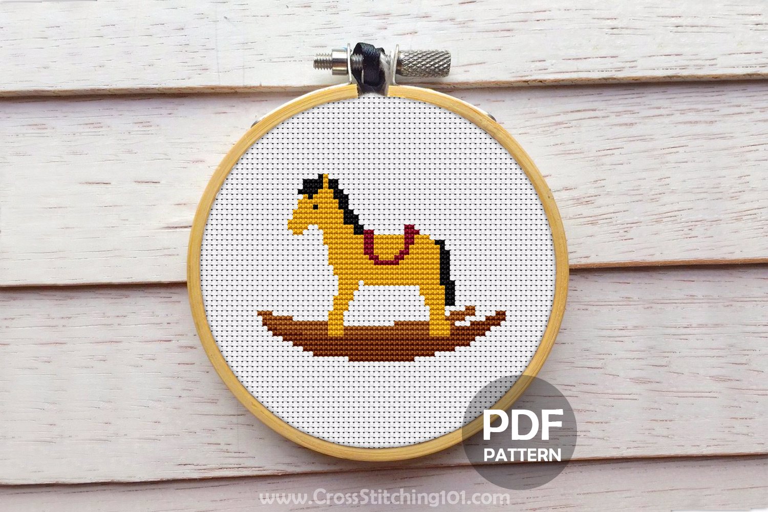 Rocking Wooden Horse Cross Stitch Chart